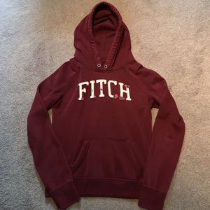 Abercrombie & Fitch maroon hoodie